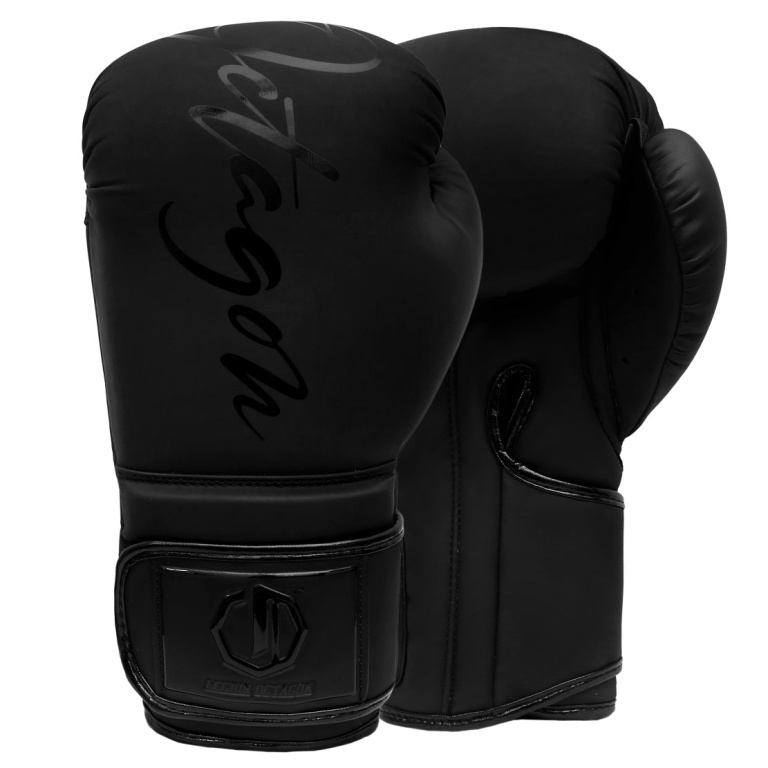 Guantes de Boxeo Legion Octagon Script PU matt black/black rekawice-bokserskie-legion-oc_18732