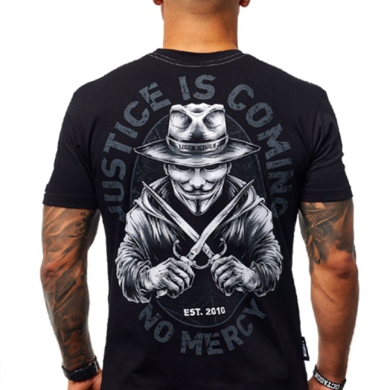 T-shirt Octagon Justice is coming black t-shirt-octagon-justice-is-co_17195