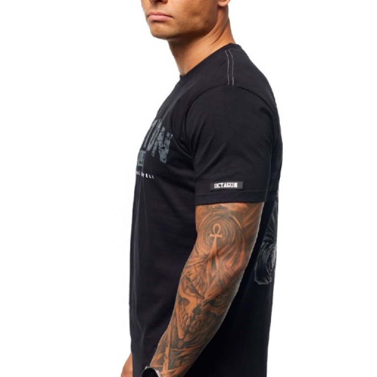 T-shirt Octagon Justice is coming black t-shirt-octagon-justice-is-co_17198