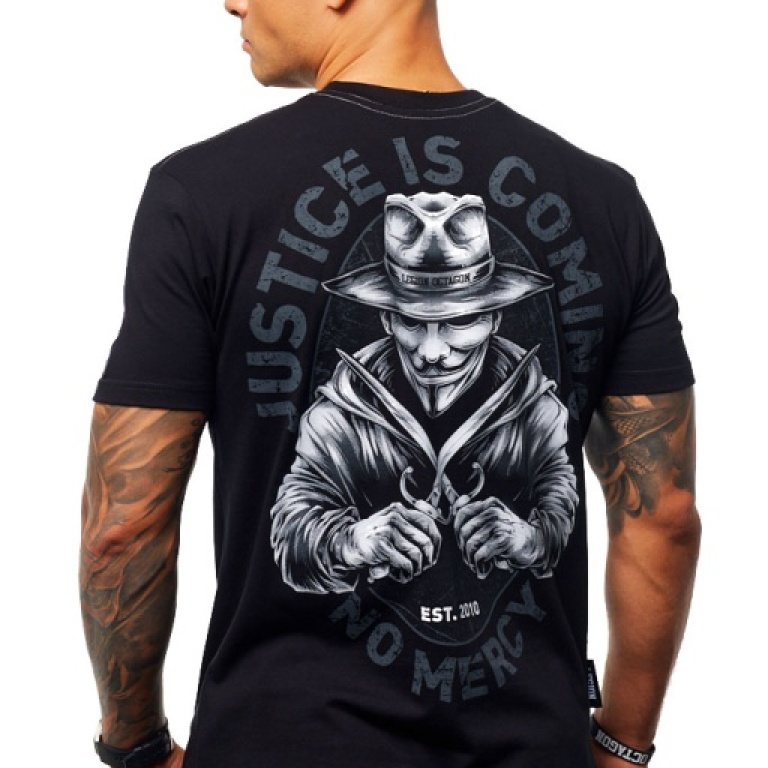 T-shirt Octagon Justice is coming black t-shirt-octagon-justice-is-co_17199