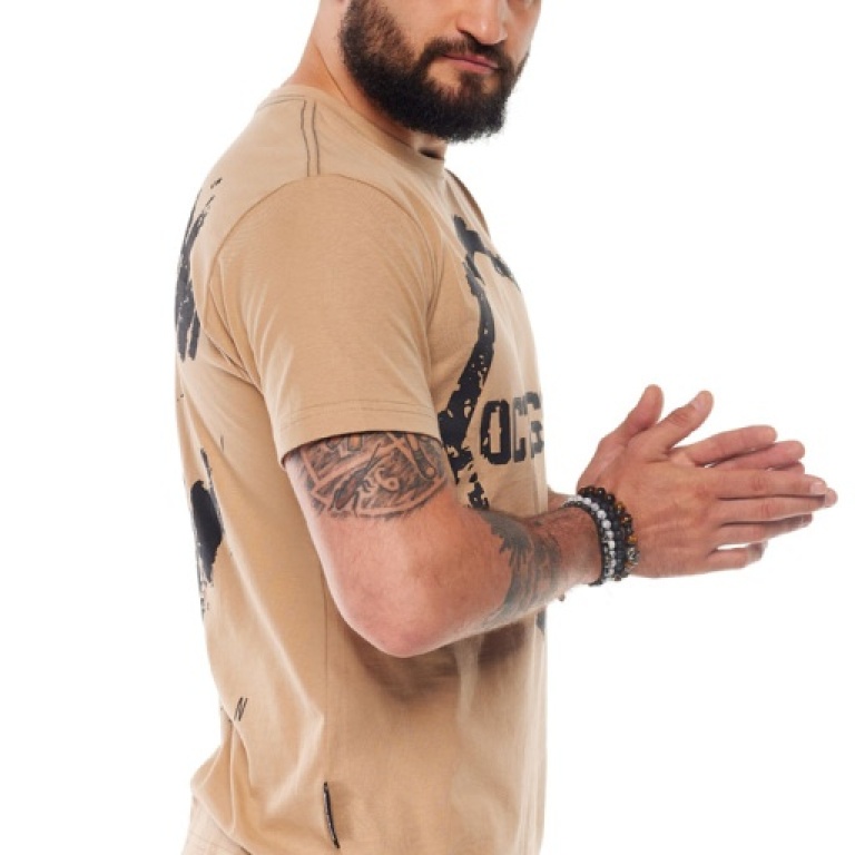 T-shirt Octagon Teeth Beige t-shirt-octagon-zeby-beige_15435